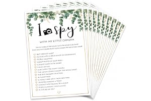 I Spy With My Little Camera Wedding Game – 10 Pack A6 Guest Photo Challenge Cards – Fun Wedding Reception Activity & Keepsake