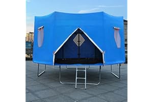 HUEHKIR Trampolin Zelt, 427cm Trampolin Outdoor Zelt, Abdeckung, Trampolindach, Sonnenschutz Dach Anti-UV, Zubehör Als SchutzVor Wind Und Sonne