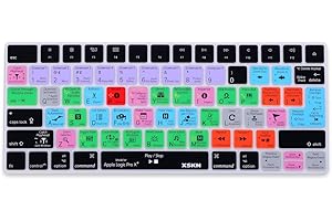 Xskn Logic Pro X 10 Shortcut-Tastaturabdeckung für Apple Magic Keyboard (MLA22LL/A), US- und EU-Layout
