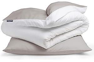 ‎SLEEPWISE sleepwise Soft Wonder Bettwäsche-Set für Einzelbett, Mikrofaser, Oeko-Tex®, Bettbezug und Kissenbezug, maschinenwaschbar, atmungsaktiv, antistatisch, hypoallergen, 135 x 200 cm