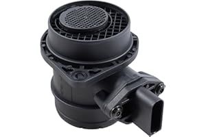 MERAUTOP SJ Luftmassenmesser MAF-Sensor Ersatz für 2003-2013 A3 8P A4 8E Altea 5P1 Golf 4 Golf 5 Golf Plus Polo 4 Transporter T5 Passat B6 Mk5 1K Roomster 5J Leon II Autozubehör Teil# 0281002531 0986284009