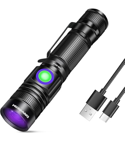 Lampada UV Ronlok Per Rilevare Tigna E Urina Animali - Luce Nera 365nm, Ricaricabile - Foto 12