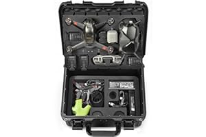 LEKUFEE Étui Rigide Etanche pour DJI FPV Explorer Combo/DJI Goggles Integra/DJI Goggles 2/Goggles V2/DJI FPV Motion Controller/DJI RC Motion 2 et Accessoires (Valise Seulement)
