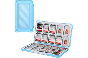 THELIFELICIOUS SD Card Storage Case for SD/TF Cards, Memory Card Case for 20 SDXC SDHC and 20 TF Cards