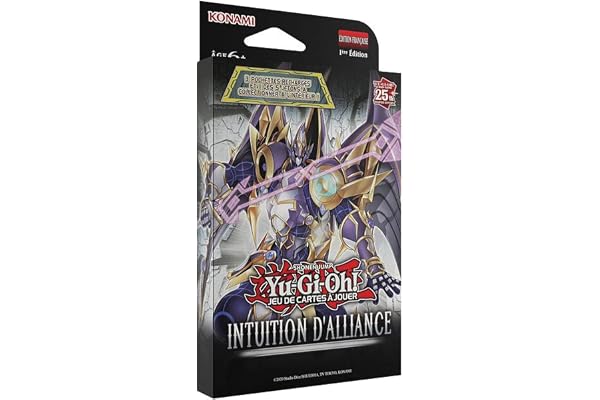 Yu-Gi-Oh! Pack de 3 boosters Intuition d'Alliance - Jeu de cartes à jouer - 28 cartes + 1 jeton à collectionner - Dès 6 ans - Édition française