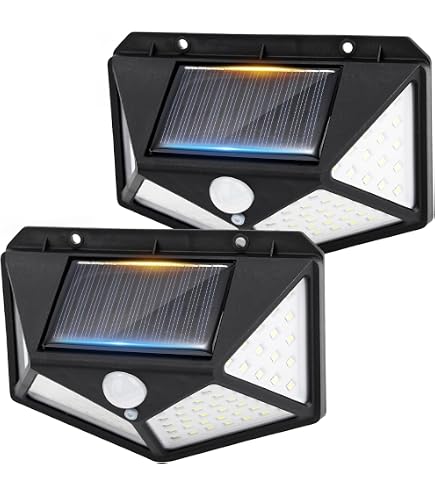 2X FARETTO FARO DA ESTERNO LED 30W IMPERMEABILE PANNELLO SOLARE CREPUSCOLARE eBa