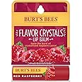 Burt's Bees Flavor Crystals 100% Natural Moisturizing Lip Balm, Red Raspberry, 1 Tube in Blister Box, 0.16 Ounce