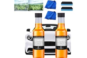 HEYZEIBO Glass Stripper From Invisible, Car Mounted Glass Oil Film Remover, Oil Film Remover for Glass, Car Windshield Cleaner(2PC)