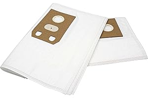 vhbw 10x Bolsa aspiradora compatible con Braun AT6, AT7, AT8 aspiradora - vellón micro, 33 cm x 23 cm, blanco