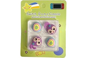 Prysm Gaming Stella Lou & Heart Pack of 4 Rubber Thumb Grips Caps Covers Compatible With Original Switch Joy-Con OLED Switch Joycon & Switch Lite