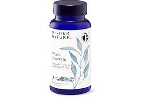 Higher Nature - Whole Minerals - Bio Minerals - Plant Based Complex - True Food® Formula - Multimineral Supplement - 100% Natural Sourced Minerals - Enhance Energy & Strengthen Immunity - 60 Capsules