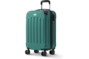 Lugg 20 Inch Skywander Lightweight Travel Cabin Bag - Carry On Approved Suitcase, ABS Shell Protection, Water Resistant & Safe Locking System - Easyjet Overhead Compliant (56x23x38cm) Blue