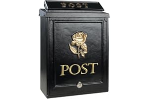 ARBORIA GARDEN DECOR MAIL BOX BLACK