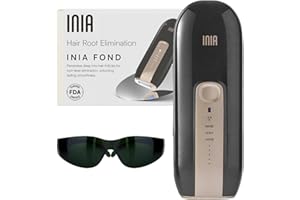Laser Hair Removal Device for Women and Men, INIA Fond Hair Remover with Long-Lasting in Hair Reduction for Body&Face, Safe at-Home Results for Armpits, Bikini and Legs