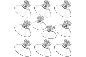 O5O2 10 Pièces ventouse a visser,Ventouse Filetée Ventouses avec Filetage,Ventouse en Plastique PVC Suspension Ventouse Transparente,ventouse rideau isolant camping car,pour Voiture,van,Camping-25mm