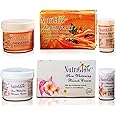 Nutriglow Papaya Fruit Bleach Cream & Bleach Cream for Facial Hair, Dark Spot Corrector, 43G Each, Pack of 2