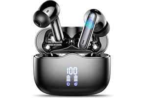 XINWLD Cuffie Bluetooth, Auricolari Bluetooth 5.3 Stereo HiFi Immersivo con 4 Mic, Cuffie Wireless In Ear ENC Cancellazione Rumore, 40 Ore Cuffiette Bluetooth con LED Display, Senza Fili IP7 Impermeabili