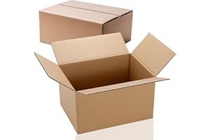 WPTrading - 50 Stück Versandkarton 1-wellig 200 x 200 x 100 mm aus Wellpappe (Nr. 13A) Braun - Pappe Faltkarton für Warenversendung, Paket & Päckchen klein (S) - Karton Versandverpackung extra stabil