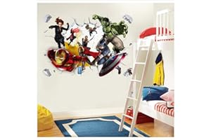 Amiiba Superhelden Wandaufkleber 3D Durchbruch Wandaufkleber Kinderzimmer Wohnzimmer Wanddekoration (Superhelden)