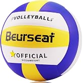 Beurseaf Volleyball Ball Volleyball Soft Touch Beach Volleyball Official Size 5 for Indoor and Outdoor Beach Volleyball