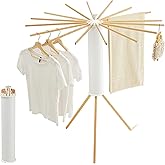 JOOM Séchoir à Linge tripode, Séchoir à Linge Portable et Pliable, Peu encombrant - Séchoir à Linge Pliable sur Le Sol Balcon