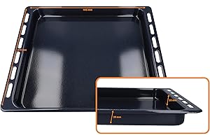 DL-pro - Plaque de cuisson - Lèchefrite - 445 x 375 x 39 cm - Compatible avec Bauknecht Ignis 481010764532, modèles Whirlpool AKP AKZ - Hautement émaillée pour four et cuisinière