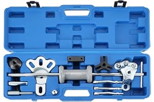 ATPEAM 9-Way Slide Hammer Puller Set | Wrench Adapter Axle Bearing Hub Auto Set, Axle Front Rear Wheel Bearing Dent Hub Gear Puller Remover Set