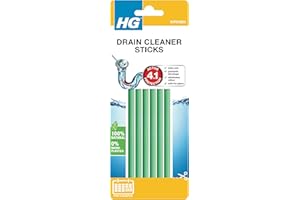 HG Drain Unblocker, Drain Sticks, Powerful Cleaner, Sink Unblocker, pack of 6