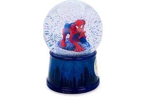 TOYNK Marvel Spider-Man New York Skyline Light-Up Collectible Snow Globe