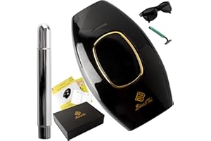 BIEN&TOI Épilateur IPL Épilation à Lumière Pulsée pour Femme/Homme, Résultats Durables, 5 Niveaux d'Intensité, Utilisation Facile à Domicile, pour Visage/Corps, Rapide et Indolore, Epilateur à sourcil Offert