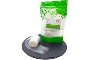 ALCOFERMBREW Funda de Poliamida 45mm / 10m – Transparente para Embutidos Cocidos y Crudos,Funda de plástico para hacer Salchichas