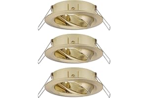 Paulmann Set 92489 Lampada da incasso LED Choose spot orientabile max. 3x10W ottone spazzolato alluminio, 84 mm