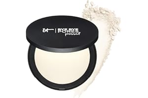 iT COSMETICS, Cipria Fissante Anti-Pori, Ultra-leggera e Universale, Finish Naturale e Opaco, Formula con Proteina della Seta, Collagene e Peptidi, Bye Bye Pores