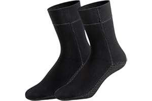 YDQUANI Neoprene Socks 3 mm Wetsuit Socks Thermal Anti-Slip Wetsuit Boots Cold Water Swimming Socks Diving Socks for Women Men Open Water Swimming Surfing Kayaking Paddleboarding