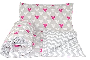 BABY'S COMFORT Little Rainbow Reversible 2pcs Baby Bedding Set Duvet/Quilt Cover + Pillowcase (120x90cm for cots and cotbeds, 12), Cotton, 2 Count (Pack of 1)