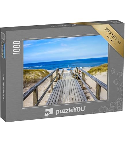 CALVENDO Puzzle 1000 Teile – Nordsee Strandzugang Sylt, 64x48 Cm Fotopuzzle