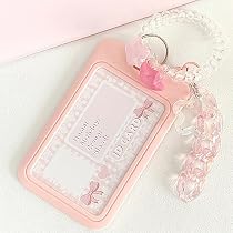 Porte-carte Photo Acrylique Kpop – Design étoile Y2K Avec Porte-clés, Pour Photos, Cartes D'identité, Badges
