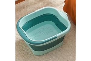 GIMOCOOL Faltbare Fuß-Einweichschale für Spa, großer Eimer mit Pediküre-Tablett, Bad-Werkzeug