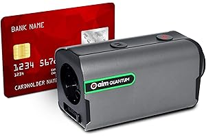 GOLF BUDDY GolfBuddy Aim Quantum - Telémetro de Golf de Bolsillo, Recargable, tecnología ZST, buscador de Alcance de 880 Yardas, Distancia Ajustada de Pendiente, Color Negro