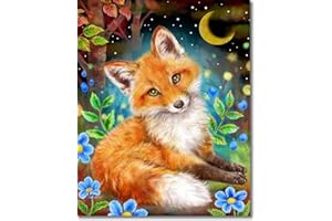 DIAMOND PAINTING FAN HOUSE Fan House Dipingi con i Numeri per Adulti, Kit di Pittura a Olio su Tela Fai-da-Te per Bambini con Pennelli Pittura a Pigmento Acrilico Disegno 40x50cm