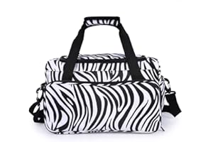 QINLORGO Borsa a strisce zebrate, borsa per strumenti da parrucchiere Forbici portatili Borsa porta pettine Borsa per acconciature