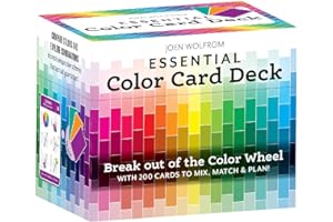 Essential Color Card Deck: Break Out of the Color Wheel With 200 Cards to Mix, Match & Plan! Includes Hues, Tints, Tones, Shades & Values