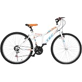 Bisiklet Strong 24" Jant 21 Vites Erkek Dağ Bisikleti Beyaz - Turuncu & Vitesli Bisiklet