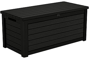 KOLL LIVING GARDEN Koll Living - Caja de almacenaje (630 L, espacio de almacenamiento seco y ventilado, con resortes de gas, tapa de hasta 350 kg)