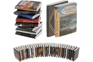 DANDELIONSKY 200 mini libri in schiuma per riempire la libreria dell'ansia, scuoti via l'ansia fai da te casa delle bambole mini libri tascabili fatti a mano per casa ufficio decorazione scrivania