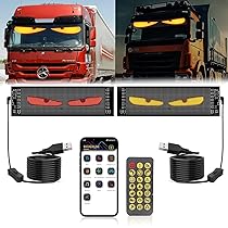 2 Luci LED Devil Eyes Per Auto - Programmable Con App E Telecomando | Matrix LED Per Decorazione