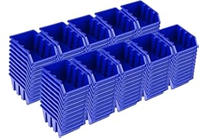 PAFEN Set 100 x Stapelboxen NP4 blau Lagerboxen Sortierboxen