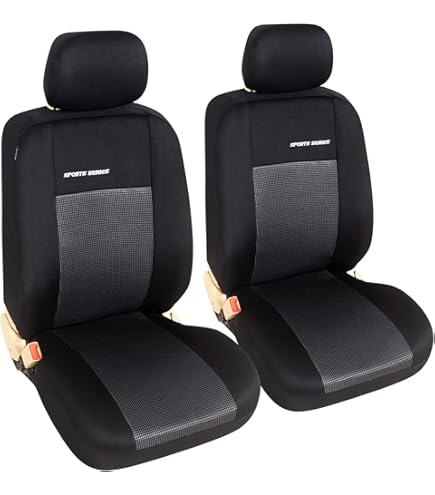 Coprisedili Anteriori Sakura Hampton Per Auto E Furgoni - Colore Nero, Universali | Facili Da Installare - Foto 9