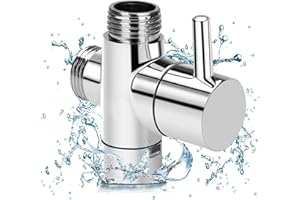 QUEERELELE 1 Pièce 3 Voies Soupape Vanne de Dérivation Commutateur G 1/2" Douchette à Douche Composants de Douche Adaptateur Inverseur Système de Douche Pièce de Rechange