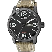 Citizen Aviator Eco-Drive AW1365-19P – Orologio Uomo, Carica Luce, Cassa 45mm, Cinturino In Tessuto